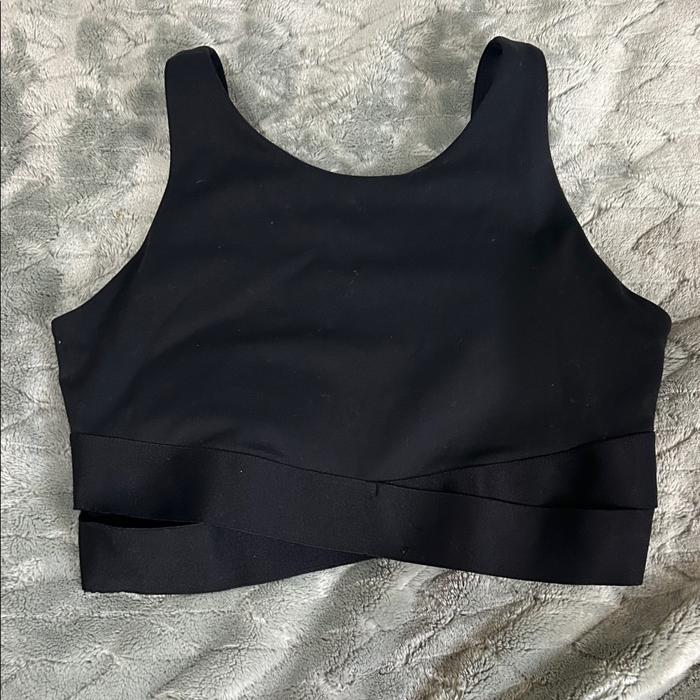 Black Sleeveless Crop Top